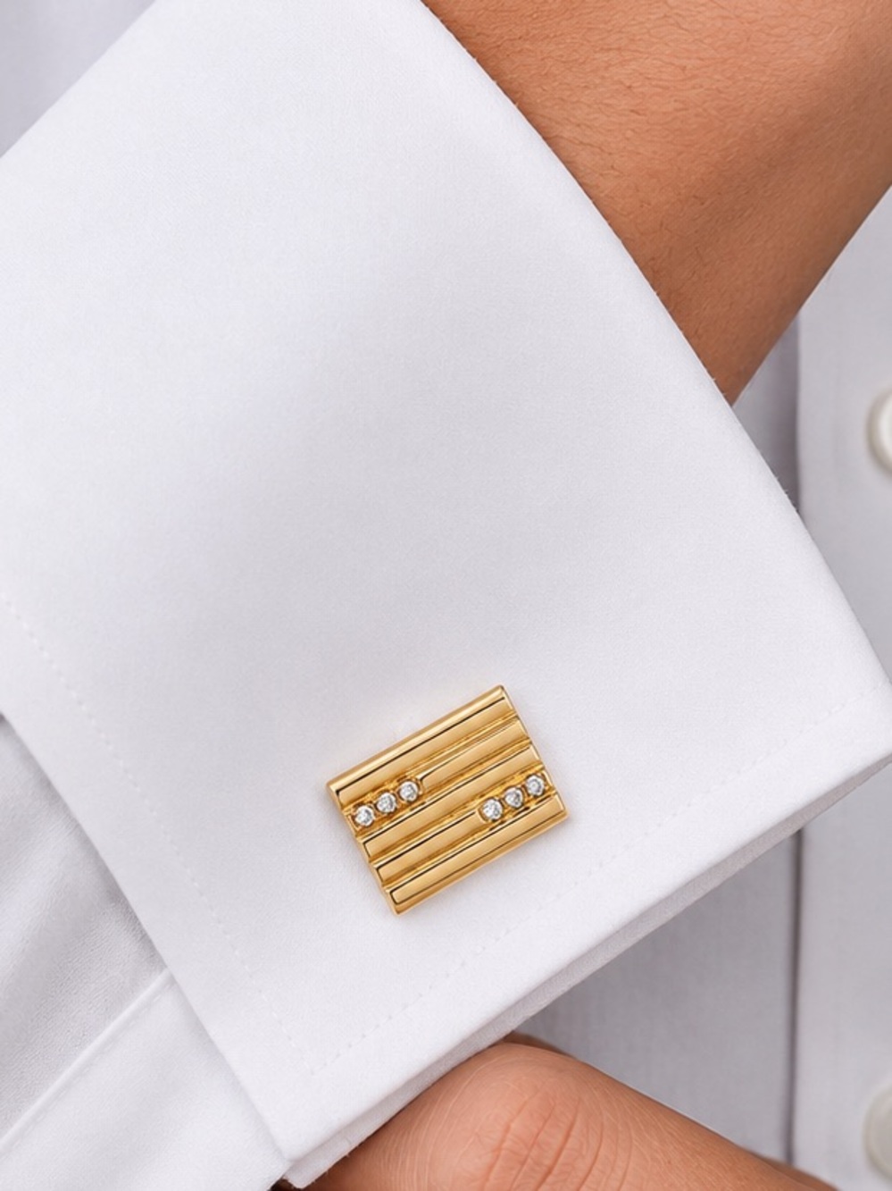 Swank Vintage Crystal cufflinks